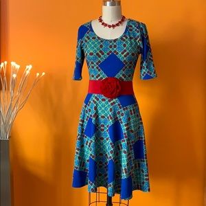 Unicorn Lularoe Spanish Tiles Nicole dress